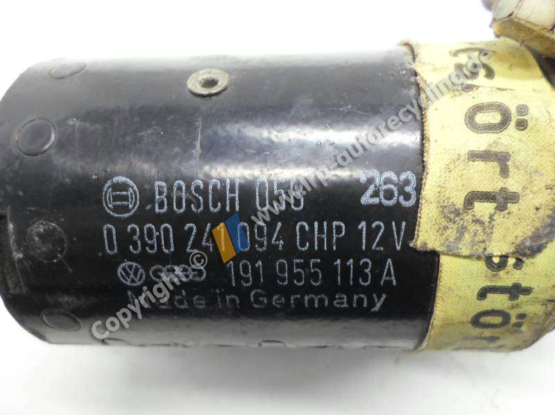 VW Golf 2 Wischermotor vorn 191955113A 0390241094 BOSCH BJ1991